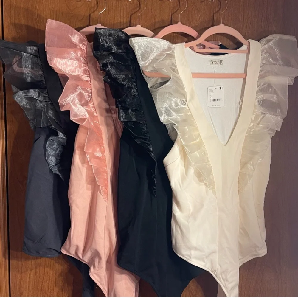 NWT Free People Paper Plates Bodysuit - Picture 6 of 9